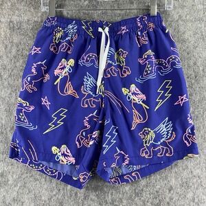 Chubbies Swim Trunks Shorts Men's‎ Small Neon Mythical 5.5" Lined